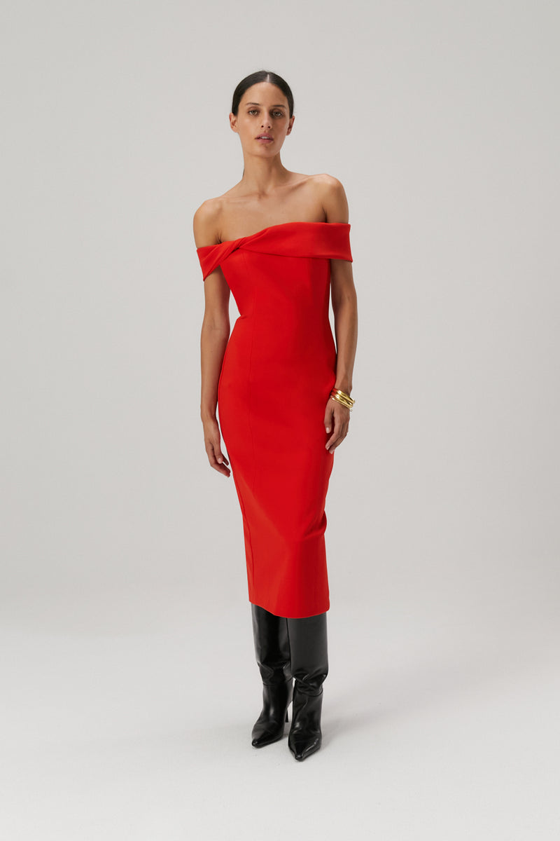 MISHA BERNADINE MIDI DRESS