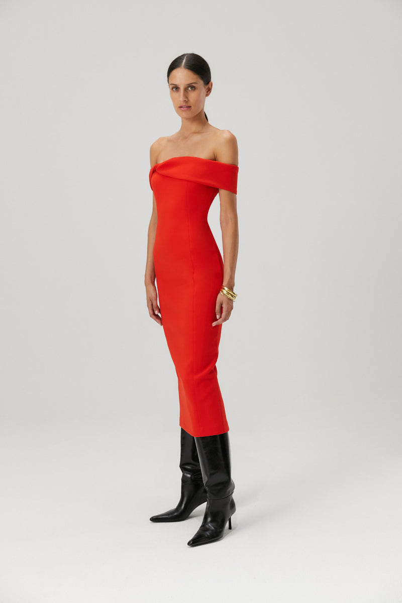 MISHA BERNADINE MIDI DRESS