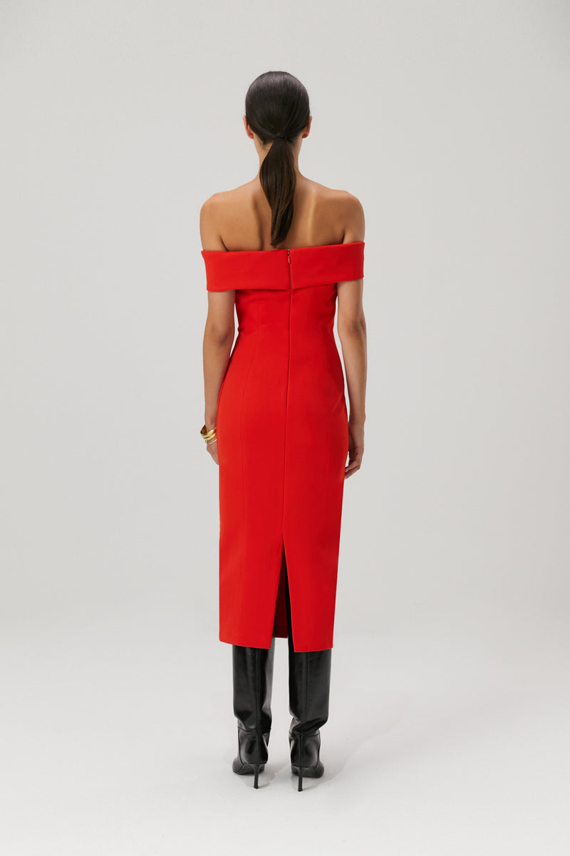 MISHA BERNADINE MIDI DRESS