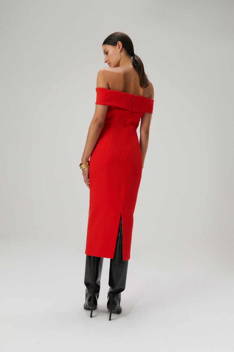 MISHA BERNADINE MIDI DRESS