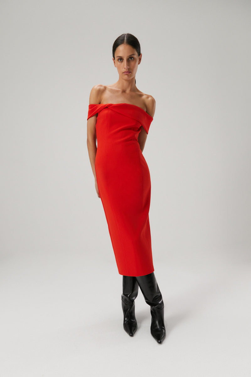 MISHA BERNADINE MIDI DRESS