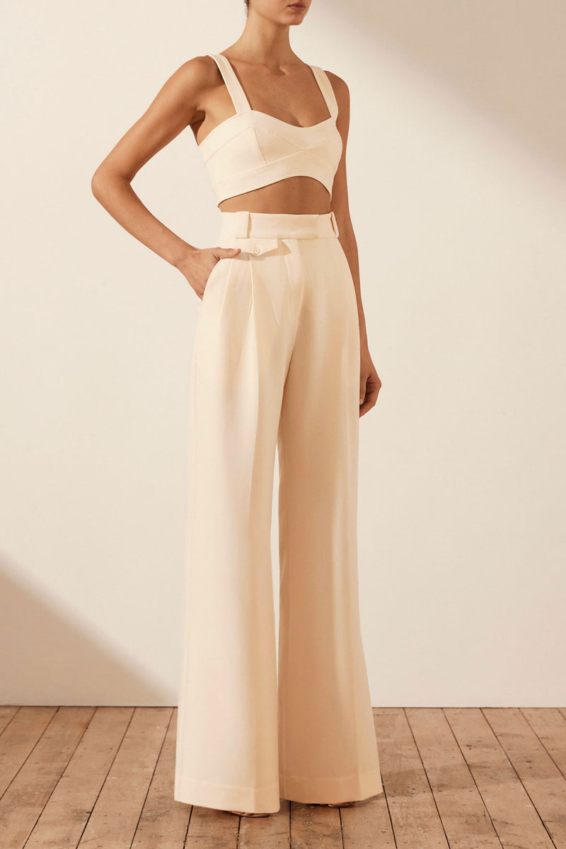 Shona Joy Irena High Waisted Tailored Wide Leg Pant