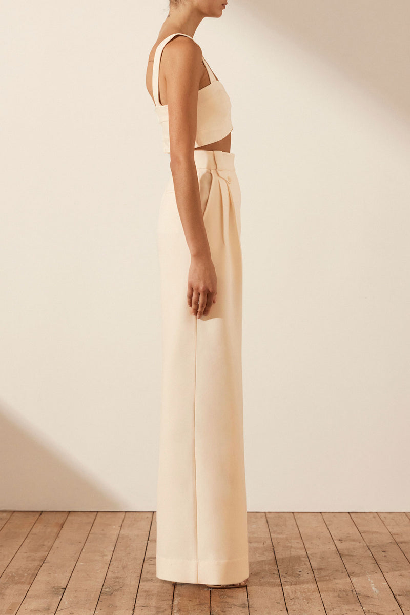 Shona Joy Irena High Waisted Tailored Wide Leg Pant