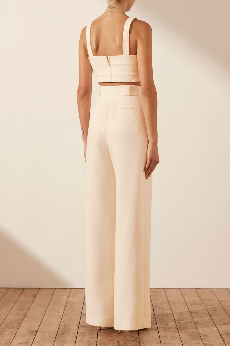 Shona Joy Irena High Waisted Tailored Wide Leg Pant