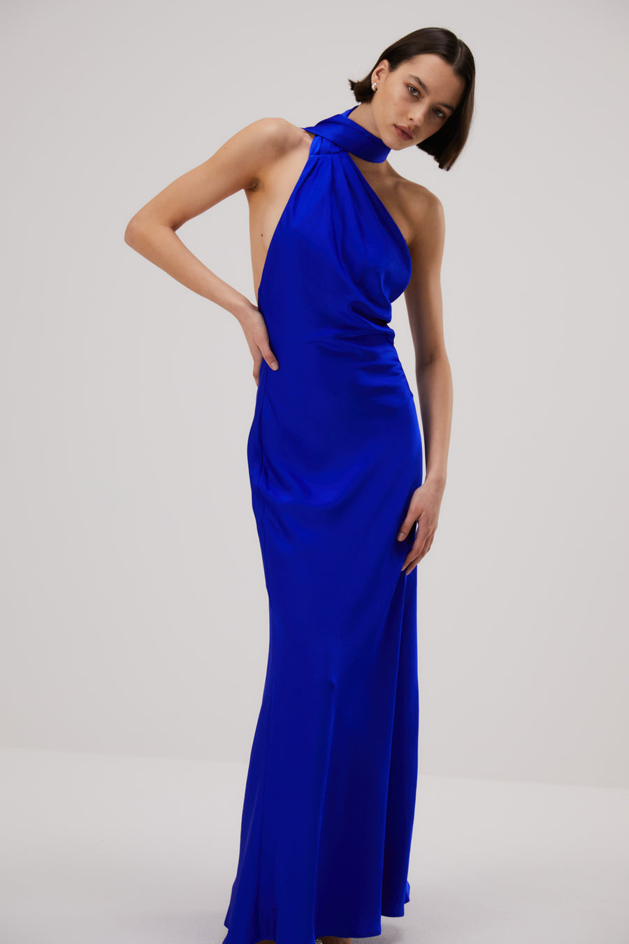 Misha Alastair Satin Gown