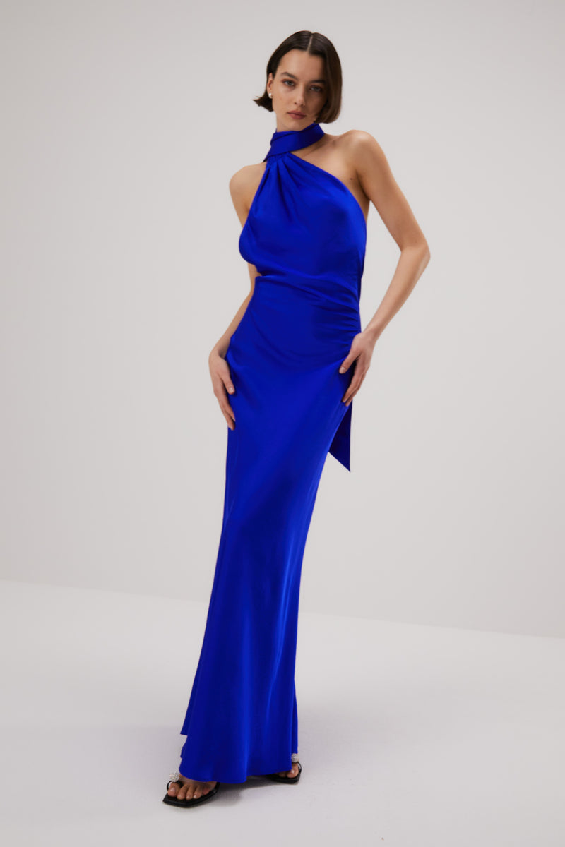 Misha Alastair Satin Gown