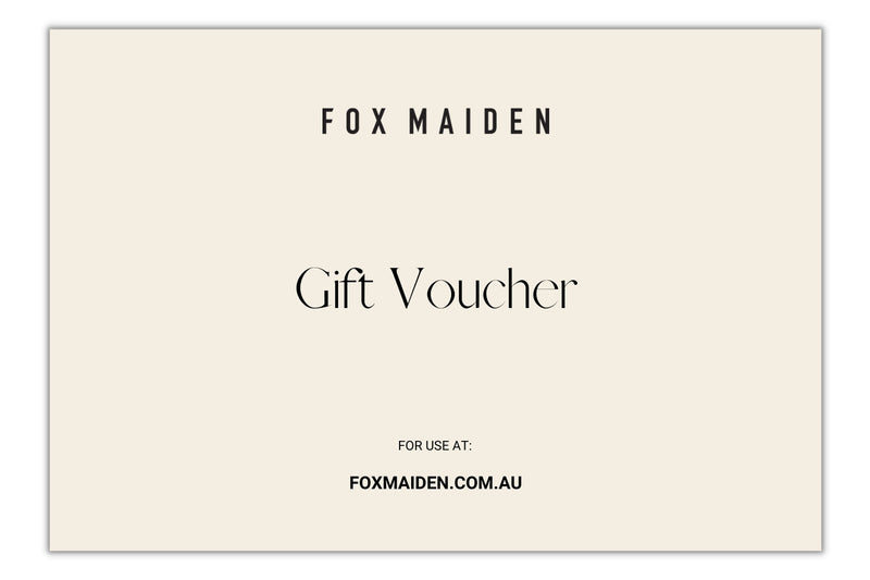 Fox Maiden Digital Gift Voucher