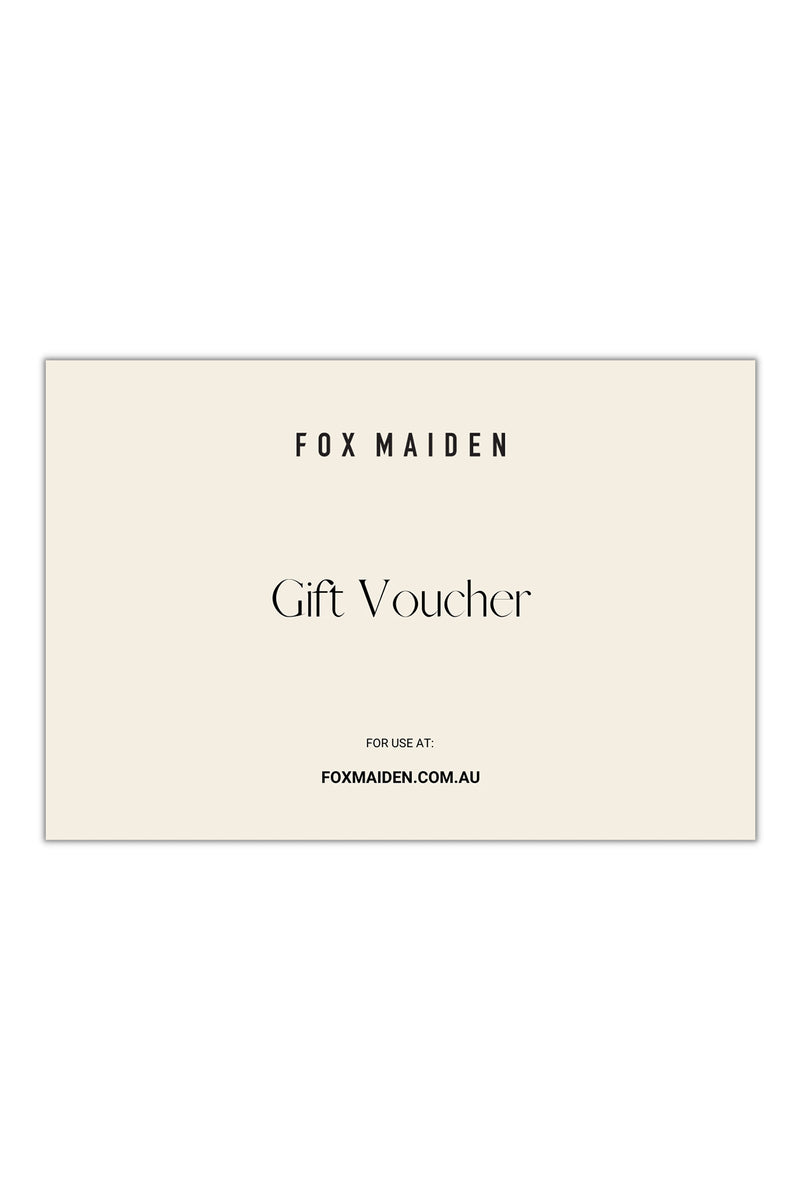 Fox Maiden Digital Gift Voucher