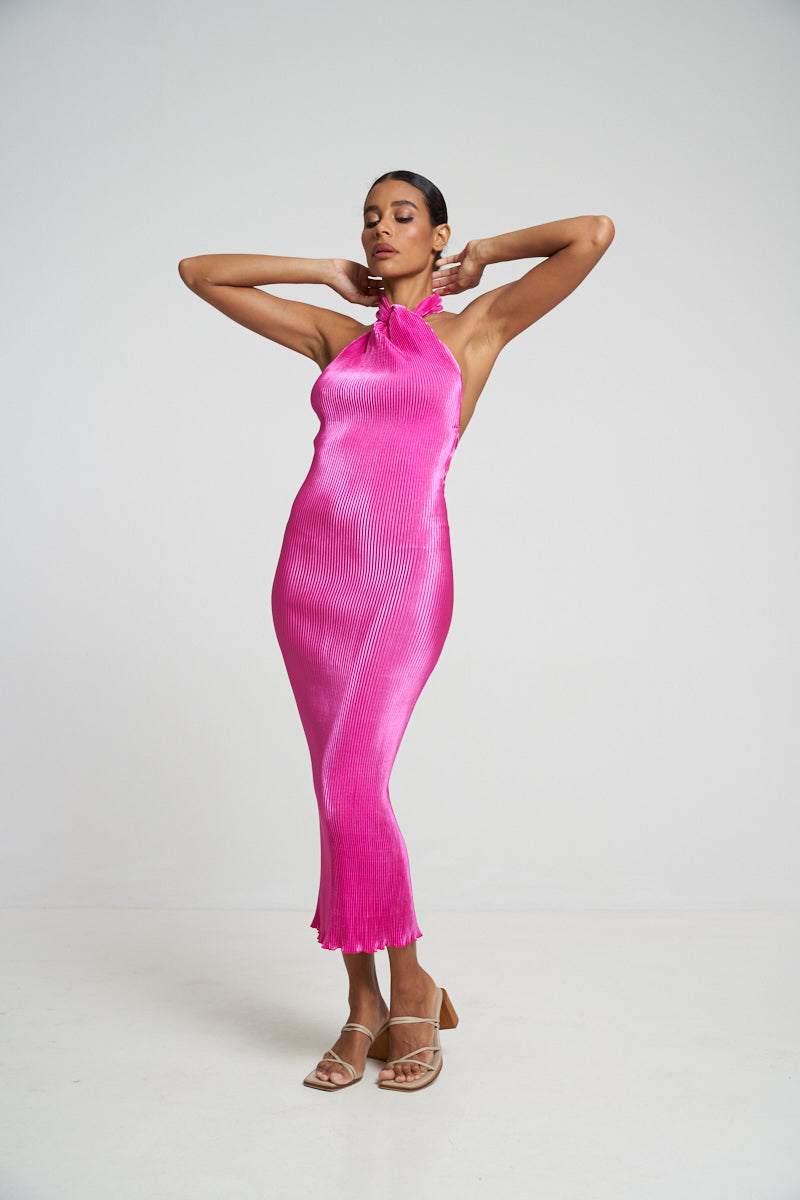 L'idee Klum Gown Flamingo