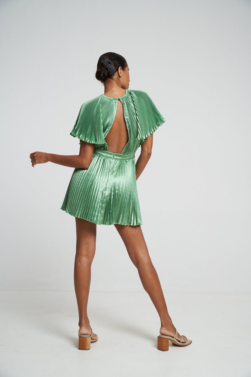 L'idee Theatre Mini Dress Sea Green